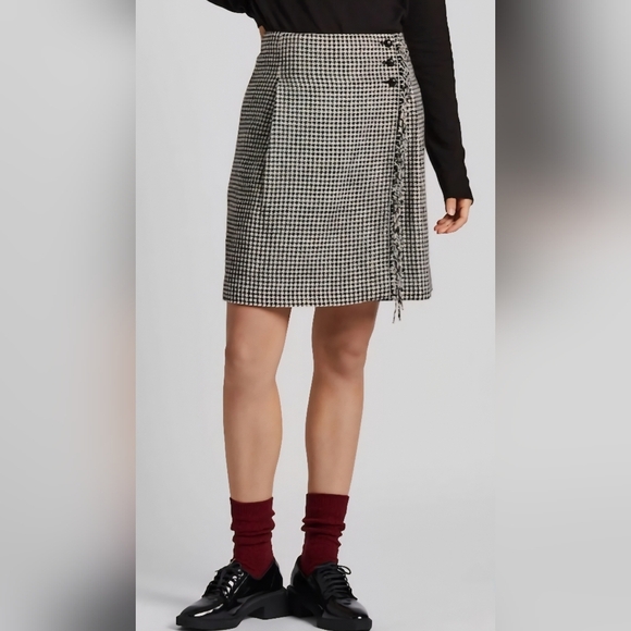 Uniqlo Houndstooth Wrap Skirt - Picture 1 of 6